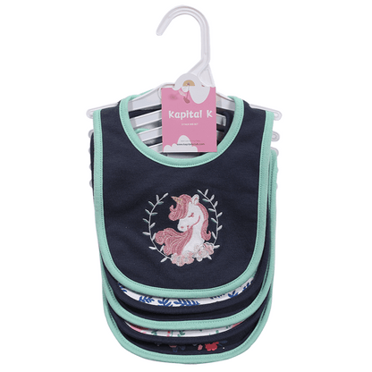 Baby & Toddler Baby Bib Multipack – Cotton Baby Bibs 5-Pack - Cartoon Embroidered – view 2