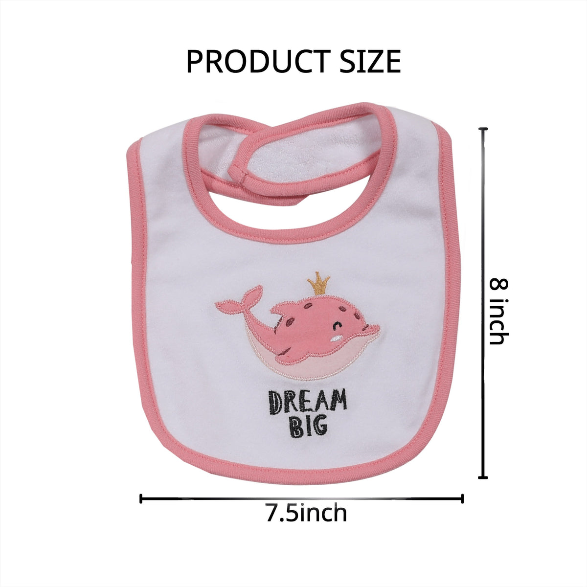 Baby & Toddler Baby Bib Multipack – Cotton Baby Bibs 5-Pack - Cartoon Embroidered – view 5