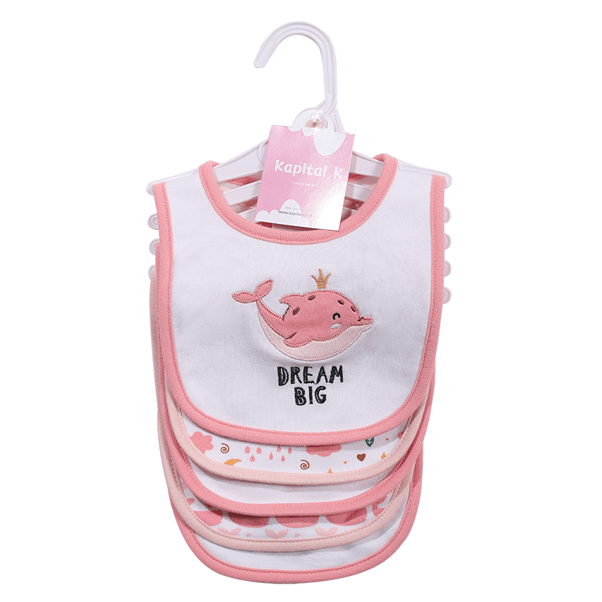 Baby & Toddler Baby Bib Multipack – Cotton Baby Bibs 5-Pack - Cartoon Embroidered – view 7
