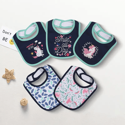 Baby & Toddler Baby Bib Multipack – Cotton Baby Bibs 5-Pack - Cartoon Embroidered – view 11
