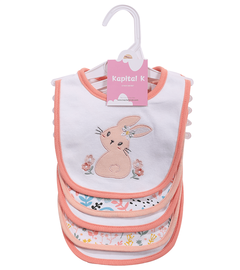 Baby & Toddler Baby Bib Multipack – Cotton Baby Bibs 5-Pack - Cartoon Embroidered – view 16