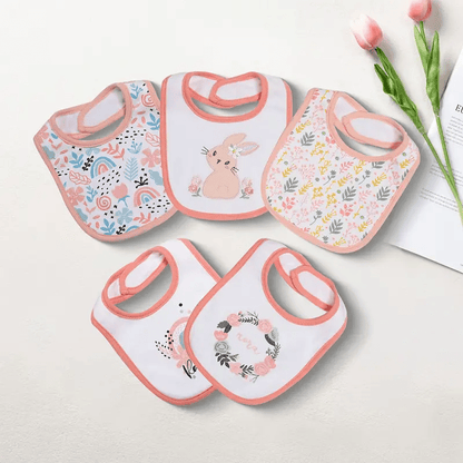 Baby & Toddler Baby Bib Multipack – Cotton Baby Bibs 5-Pack - Cartoon Embroidered – view 17