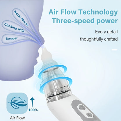 Baby & Toddler Facial Cleansing Device – Electric Pore Vacuum - 3 Suction Levels and LED – view 4