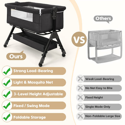 Baby Bassinet - Bedside 3in Sleeper Wheels – view 3