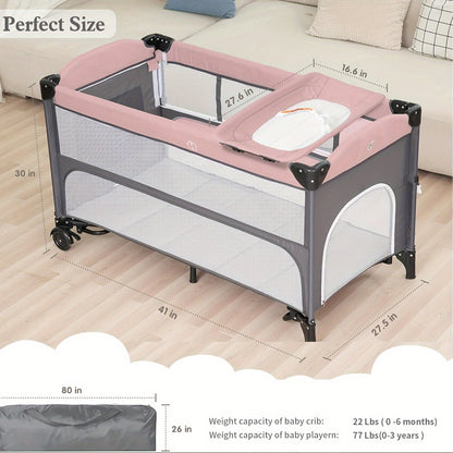Baby Bassinet - Foldable 5-In-1 Sleeper Crib – view 2