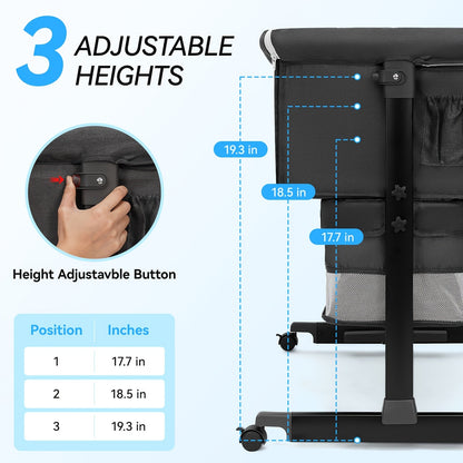 Baby Bassinet - Portable Foldable Bedside Cradle – view 4