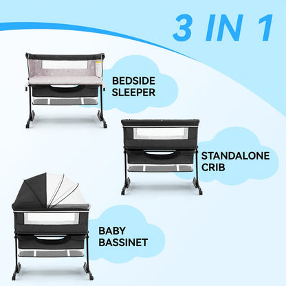 Baby Bassinet - Portable Foldable Bedside Cradle – view 6