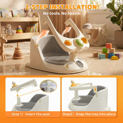 Baby Bath Seat - Non-Slip Soft Shower Safety – view 4