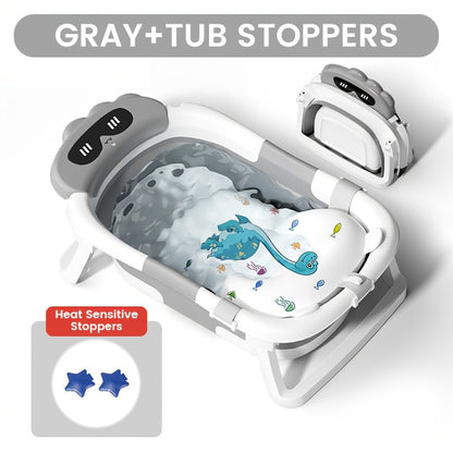 Baby Bathtub - Foldable Non-Slip Travel Soft – view 3