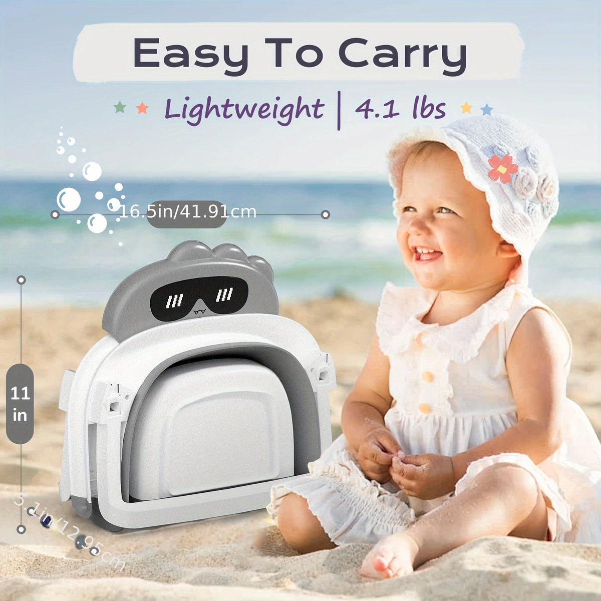 Baby Bathtub - Foldable Non-Slip Travel Soft – view 4