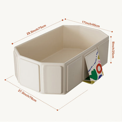 Baby Bathtub - Portable Foldable Non-Slip – Upgrade - White / Upgrade - Green – view 2