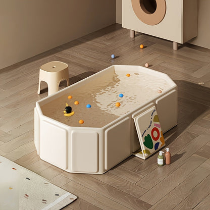 Baby Bathtub - Portable Foldable Non-Slip – White / Green – view 2
