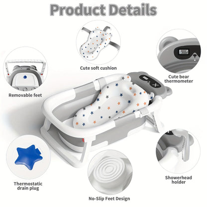 Baby Bathtub - Portable Foldable Travel Soft 1765 – view 6