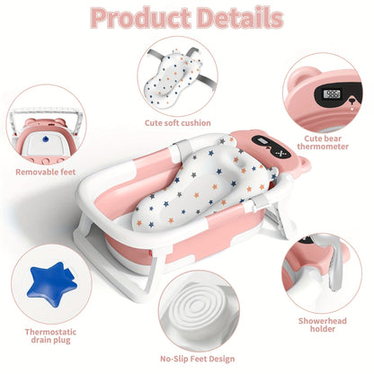 Baby Bathtub - Portable Foldable Travel Soft 1765 – view 9