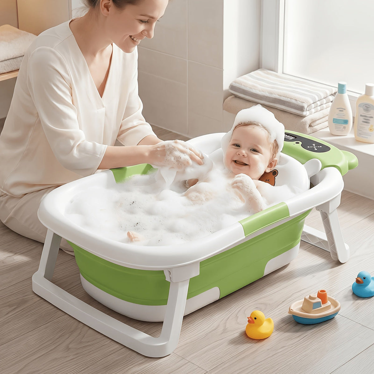 Baby Bathtub - Portable Foldable Travel Soft 2469 – view 4