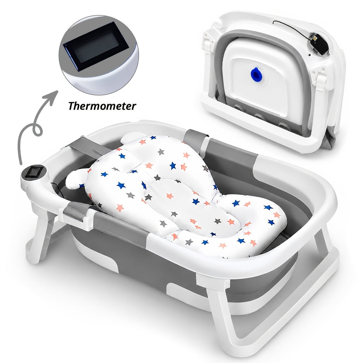 Baby Bathtub - Portable Foldable Travel Soft 2917 – view 7