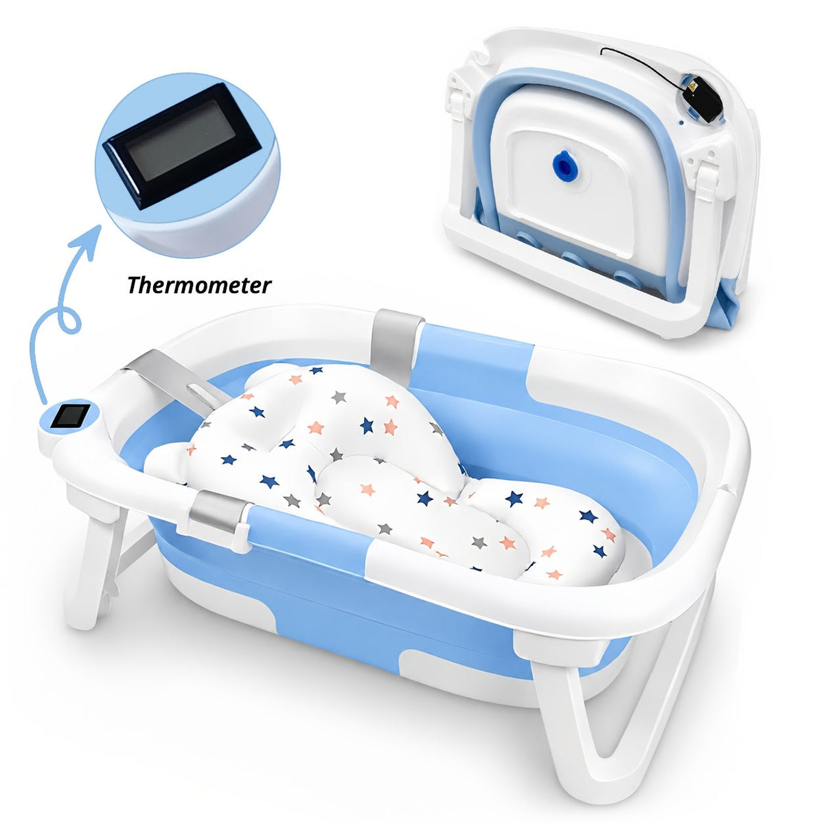 Baby Bathtub - Portable Foldable Travel Soft 3717 – view 9