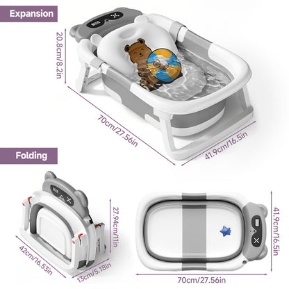 Baby Bathtub - Portable Foldable Travel Soft – view 2
