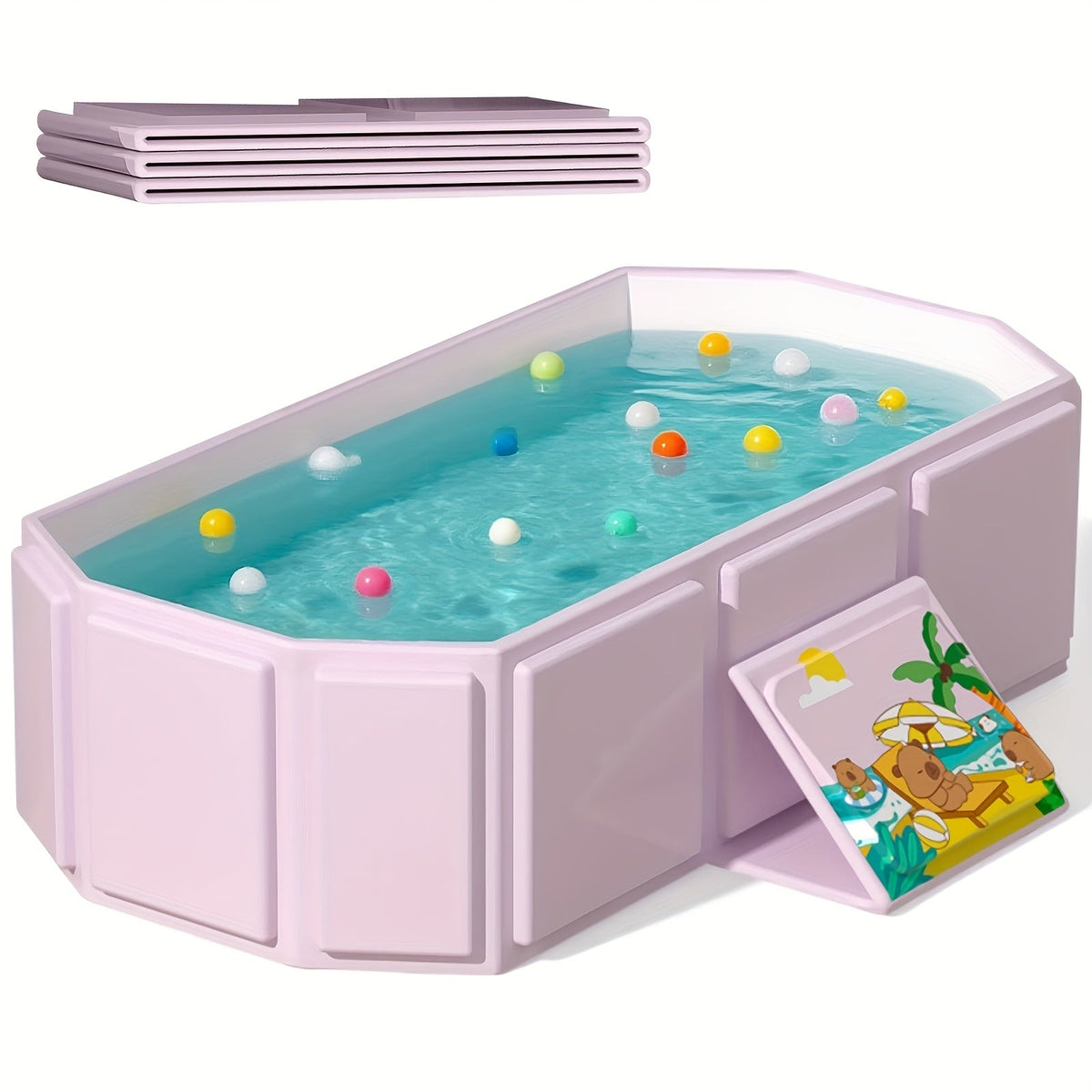 Baby Bathtub - Portable Folding 79gal Inches – view 3