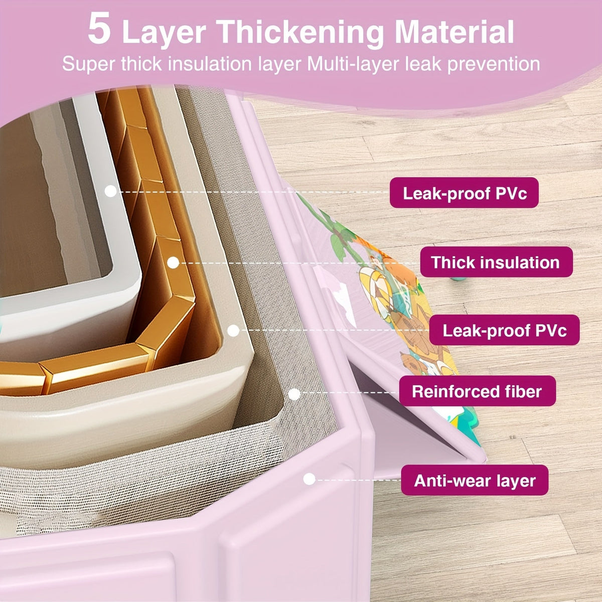 Baby Bathtub - Portable Folding 79gal Inches – view 6