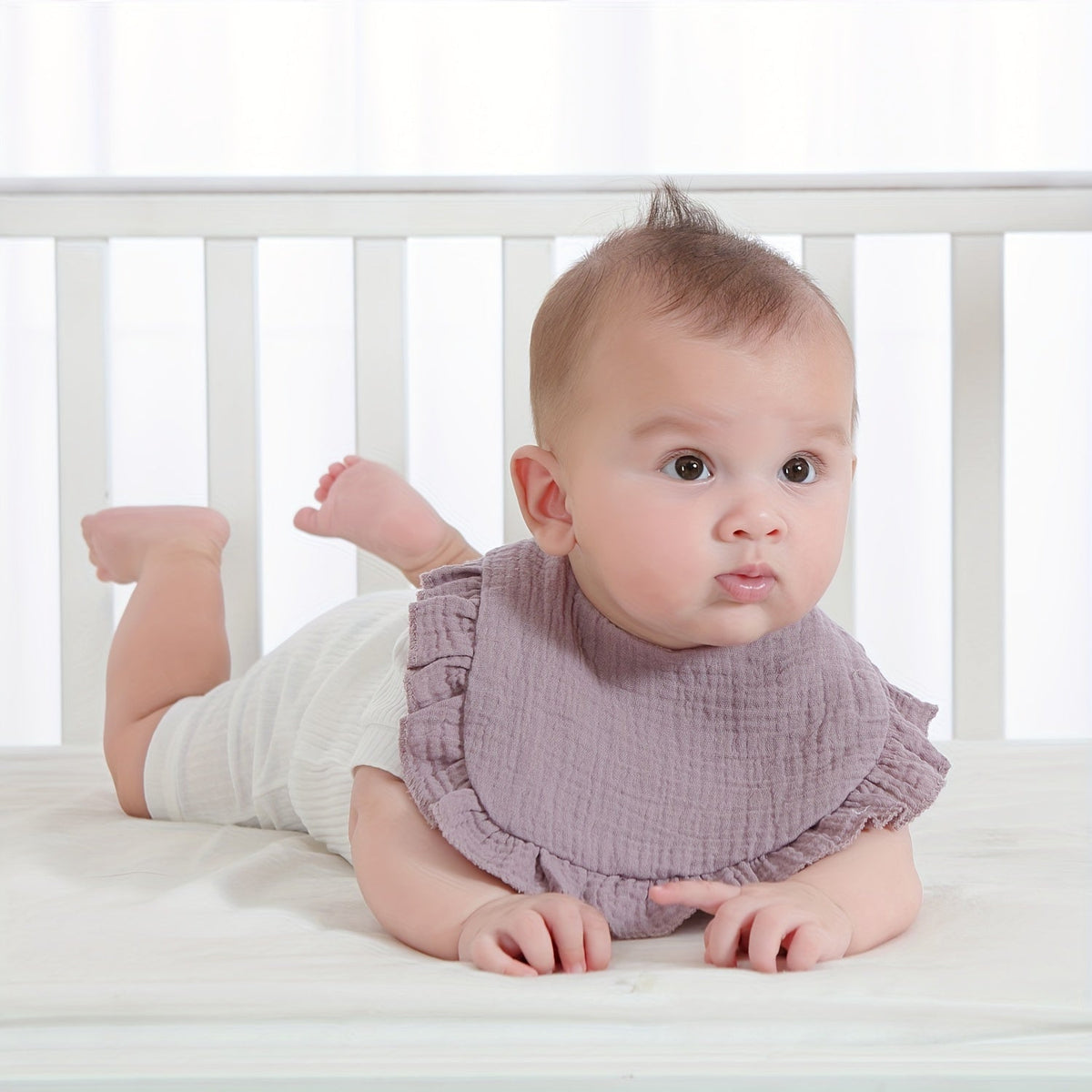 Baby Bib - 7-pack Adjustable Muslin Soft – view 4