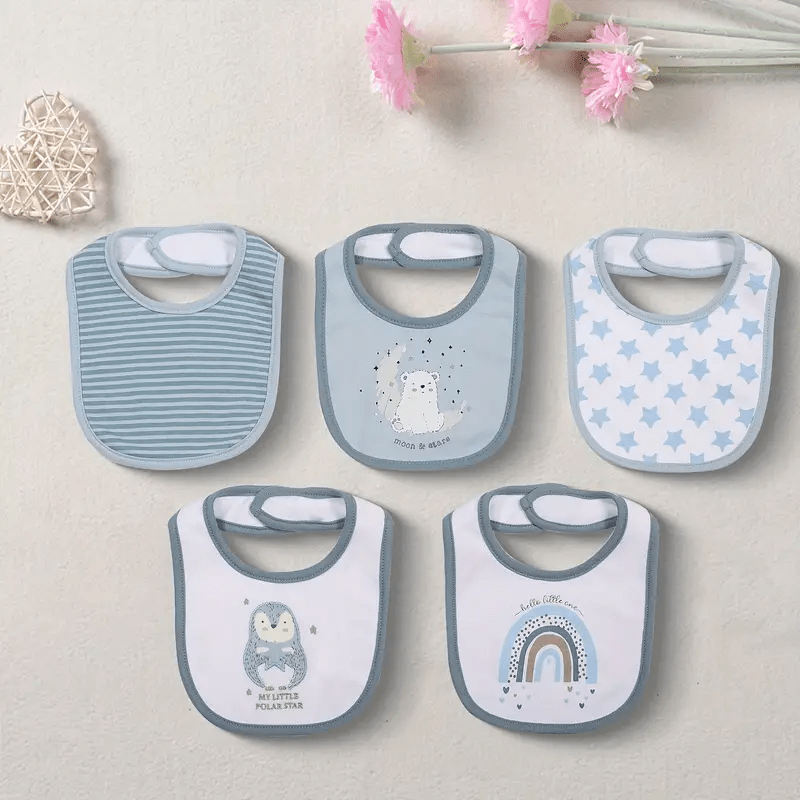 Baby Bib Set - Soft Absorbent Multipack – Cotton Outfit – view 6