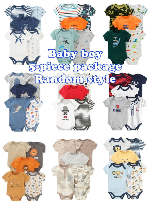 Baby Boy Cartoon Romper - Short Sleeve – main product image