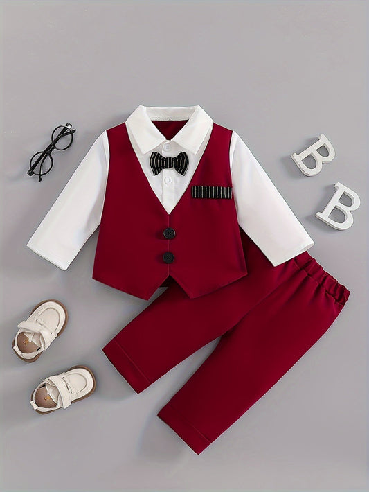 Baby Boy Casual Outfit Set - Long Sleeve Fall – main product image