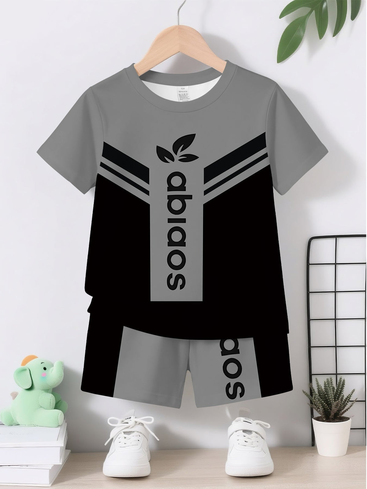 Baby Boy Graphic Outfit Set - Short Sleeve Summer – view 3