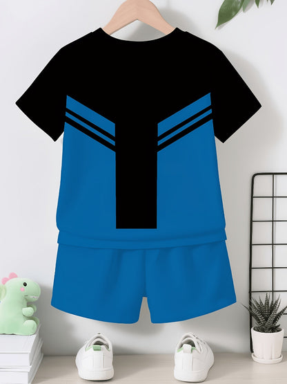 Baby Boy Graphic Outfit Set - Short Sleeve Summer – view 7