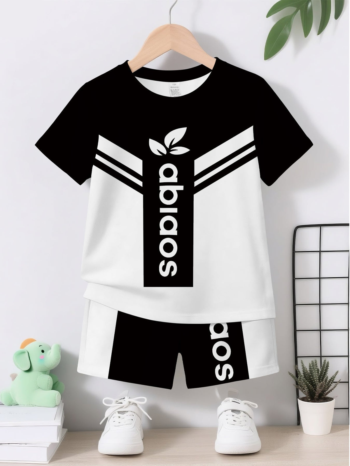 Baby Boy Graphic Outfit Set - Short Sleeve Summer – view 9