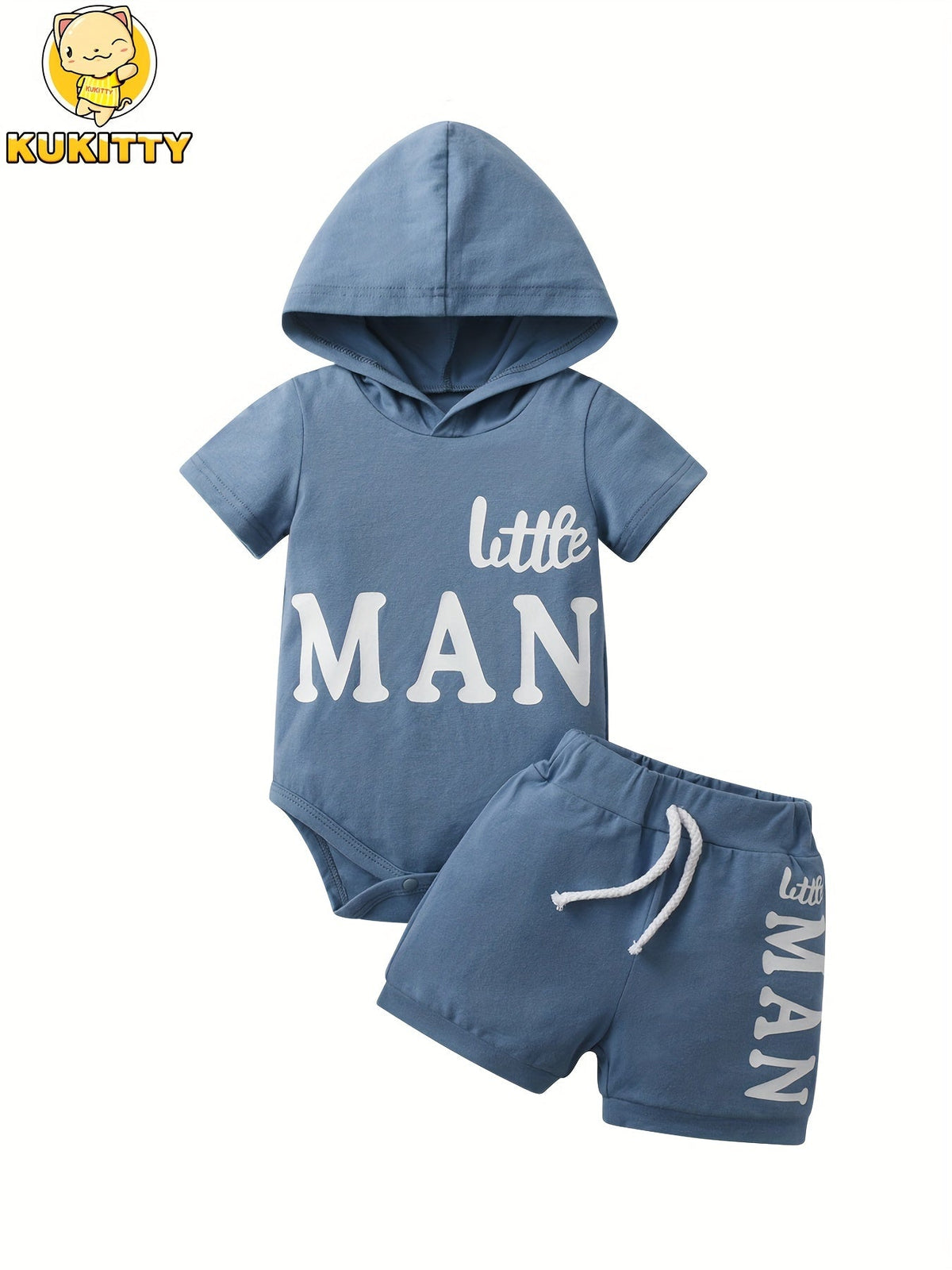 Baby Boy Graphic Romper - Short Sleeve Summer – view 7