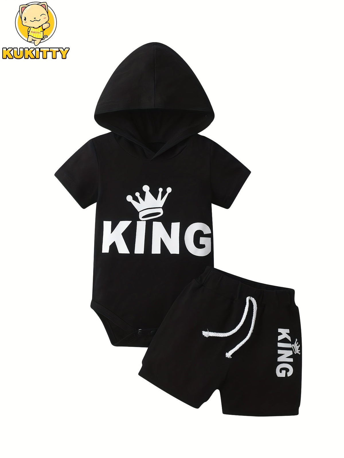 Baby Boy Graphic Romper - Short Sleeve Summer – Blue option – main product image