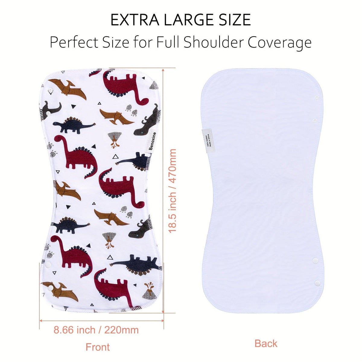 Baby Burp Cloth Set - Soft Absorbent Multipack – Lace Outfit – view 2