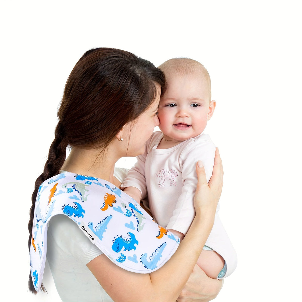 Baby Burp Cloth Set - Soft Absorbent Multipack – Lace Outfit – view 4