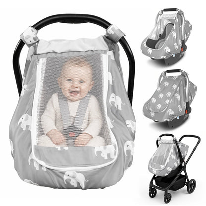 Baby Car Seat Cover - Breathable Beavtaens Covers Stretchy – main product image