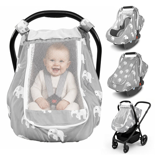 Baby Car Seat Cover - Breathable Beavtaens Covers Stretchy – main product image