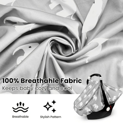 Baby Car Seat Cover - Breathable Beavtaens Covers Stretchy – view 4