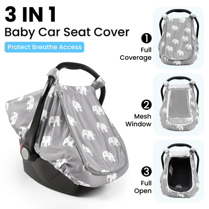 Baby Car Seat Cover - Breathable Beavtaens Covers Stretchy – view 7