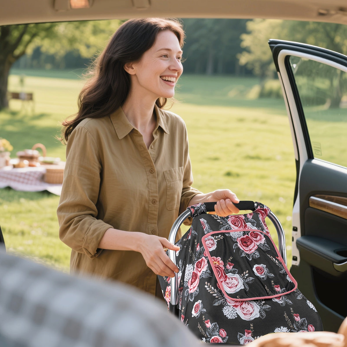 Baby Car Seat Cover - Breathable Travel Soft Primlect – view 5