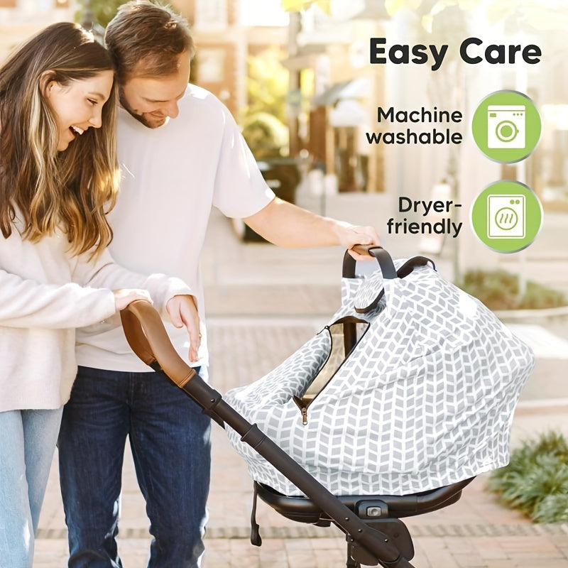 Baby Car Seat Cover - Canopy Spring Autumn Winter – view 3