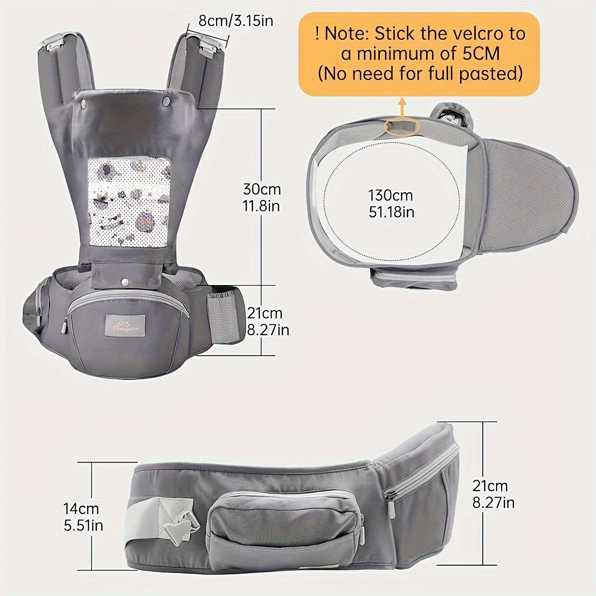 Baby Carrier - Hood Extra Safety Belt – view 3