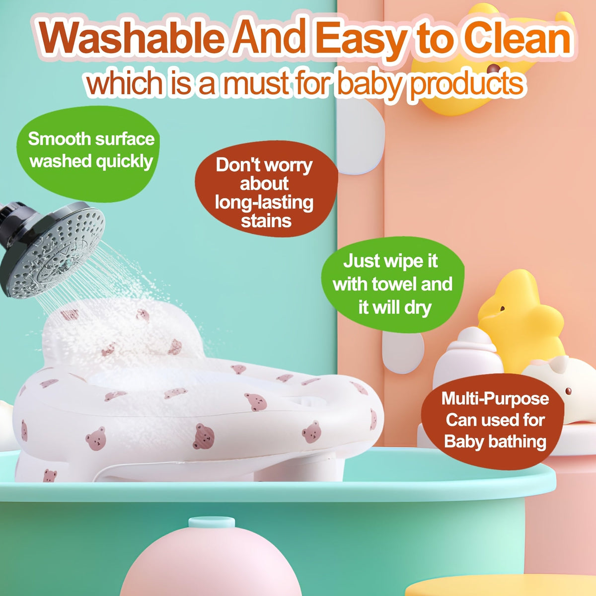Baby Floor Seat - Portable Inflatable Built-In Air – view 8