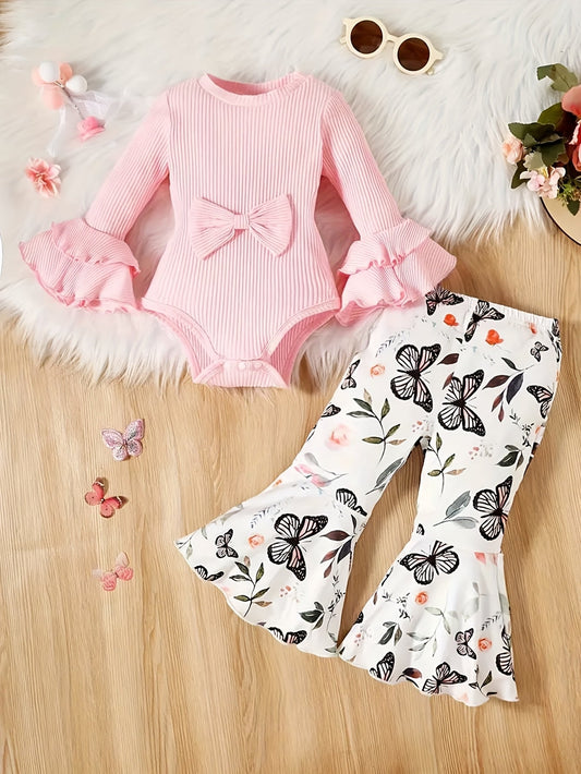 Baby Girl Butterfly Outfit Set - Winter – main product image