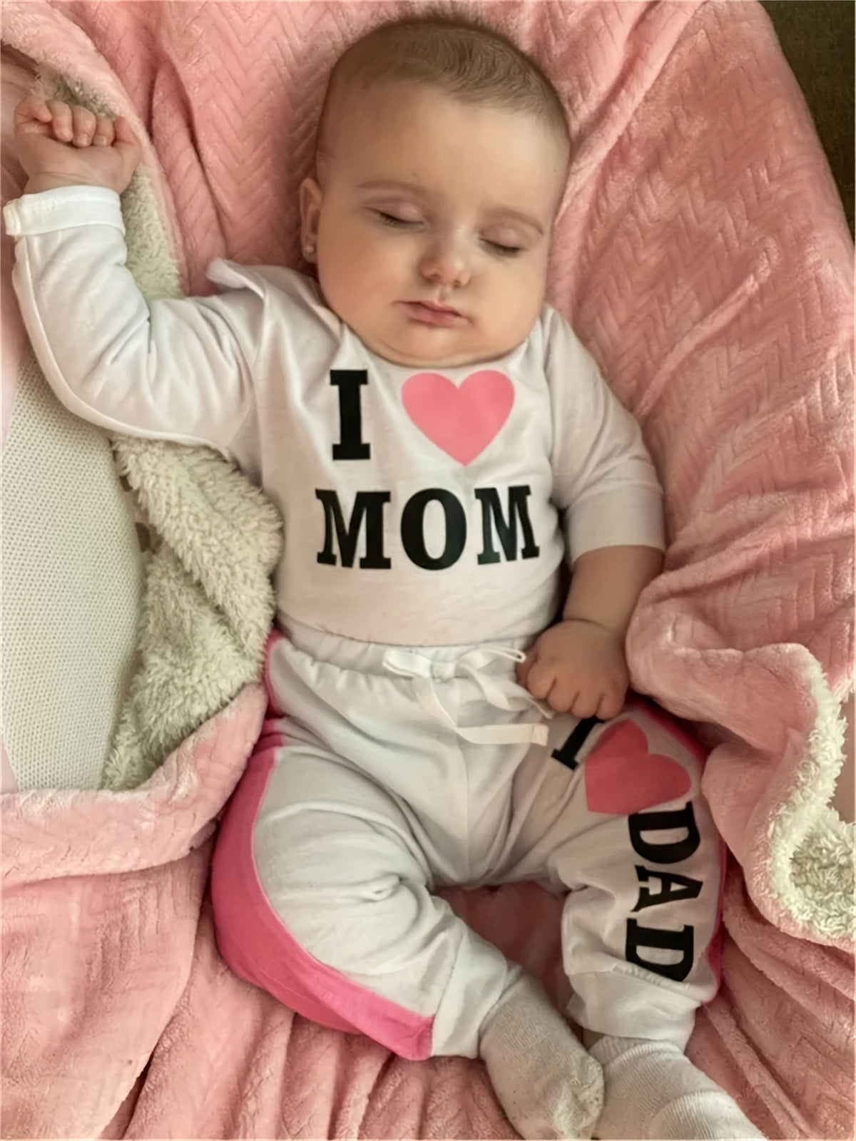Baby Girl Casual Outfit Set – Black / White – view 3