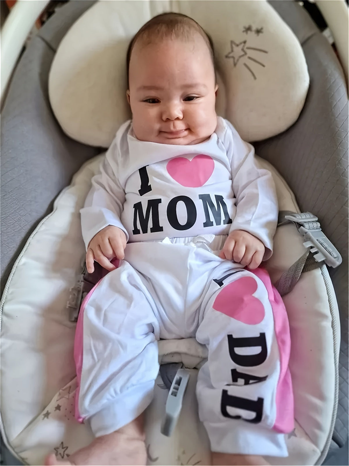 Baby Girl Casual Outfit Set – Black / White – view 5
