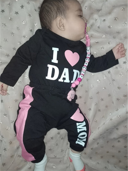 Baby Girl Casual Outfit Set – Black / White – view 16