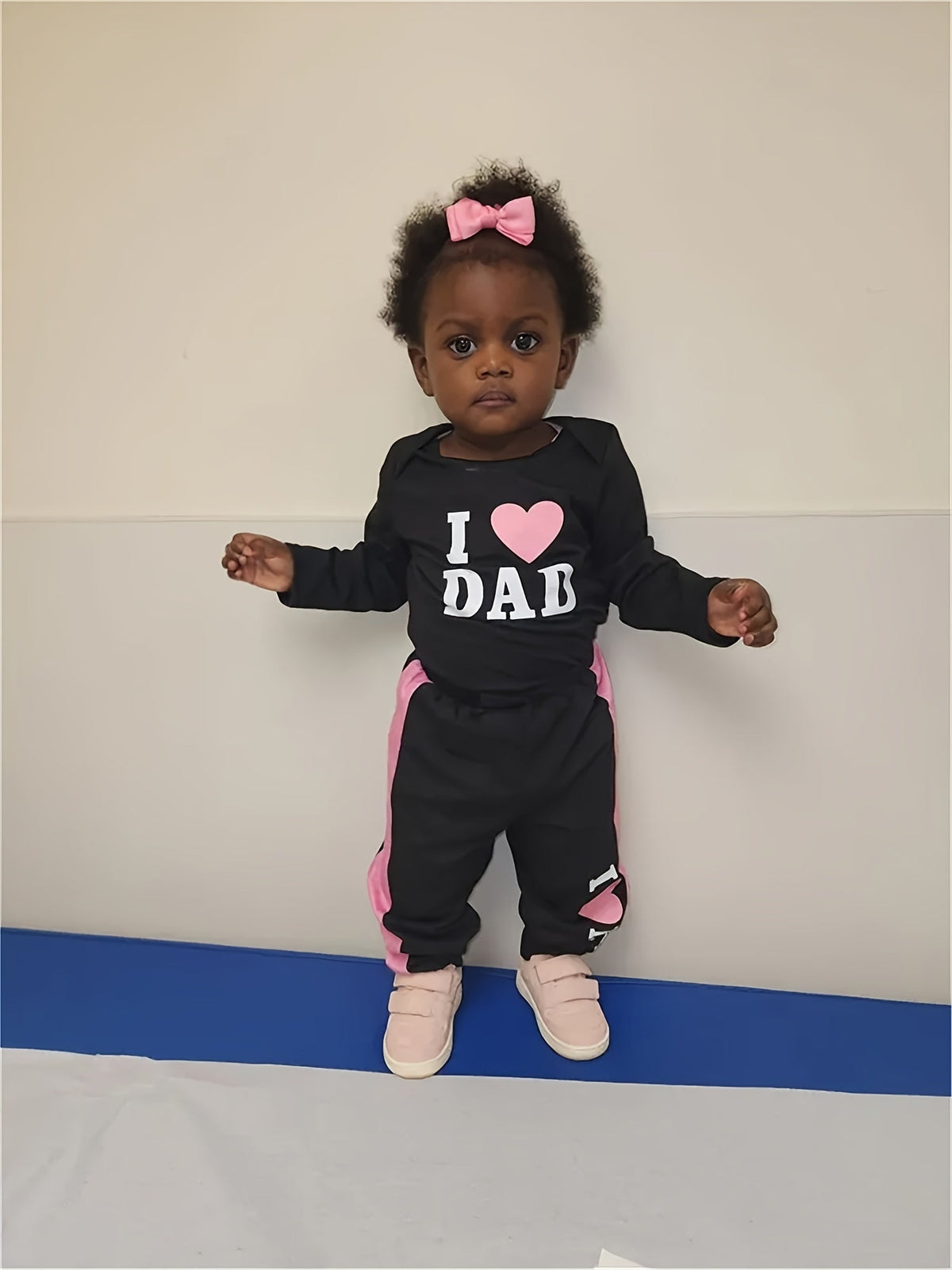 Baby Girl Casual Outfit Set – Black / White – view 18