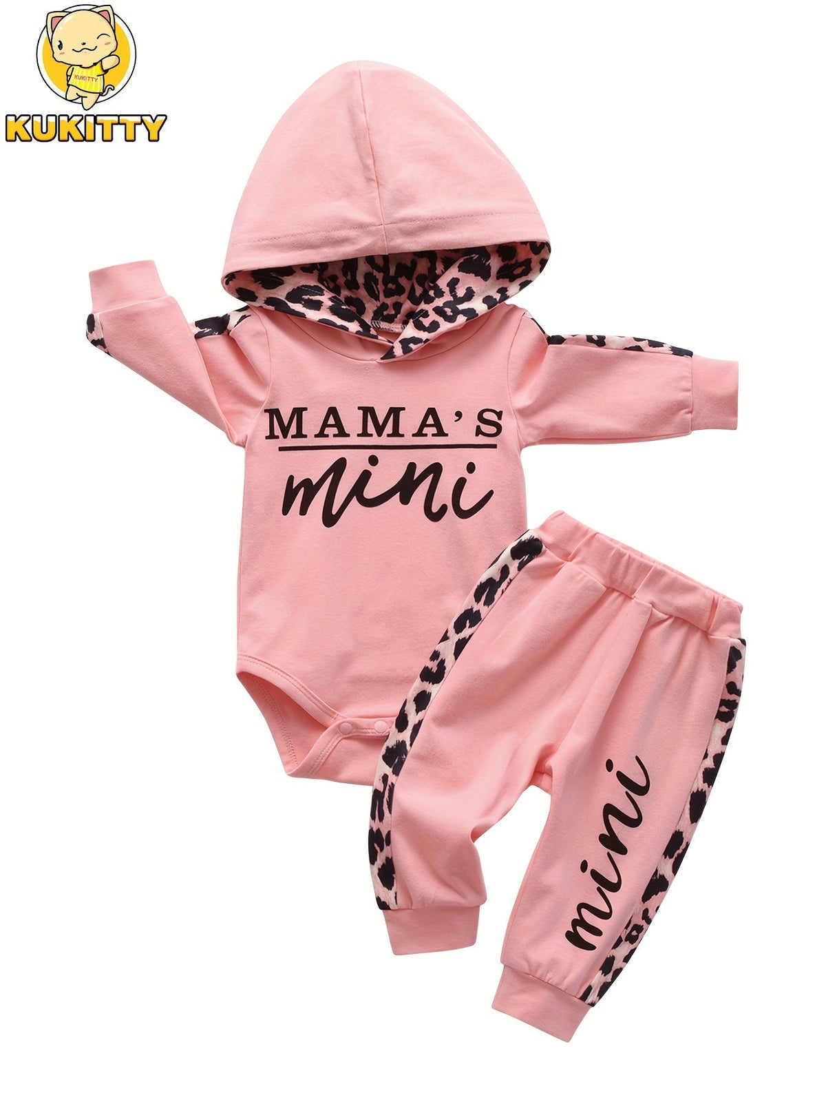 Baby Girl Casual Outfit Set - Long Sleeve 4997 – Pink option – view 2