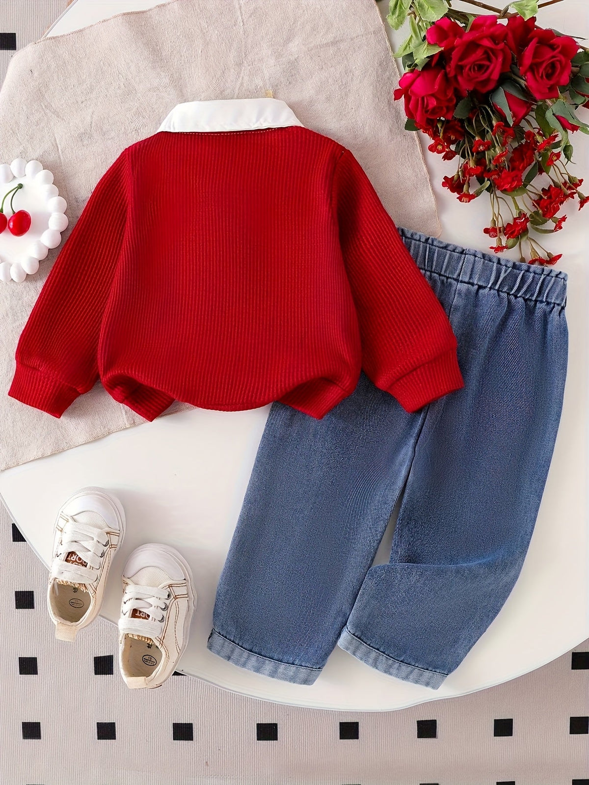 Baby Girl Casual Outfit Set - Long Sleeve Fall – view 2